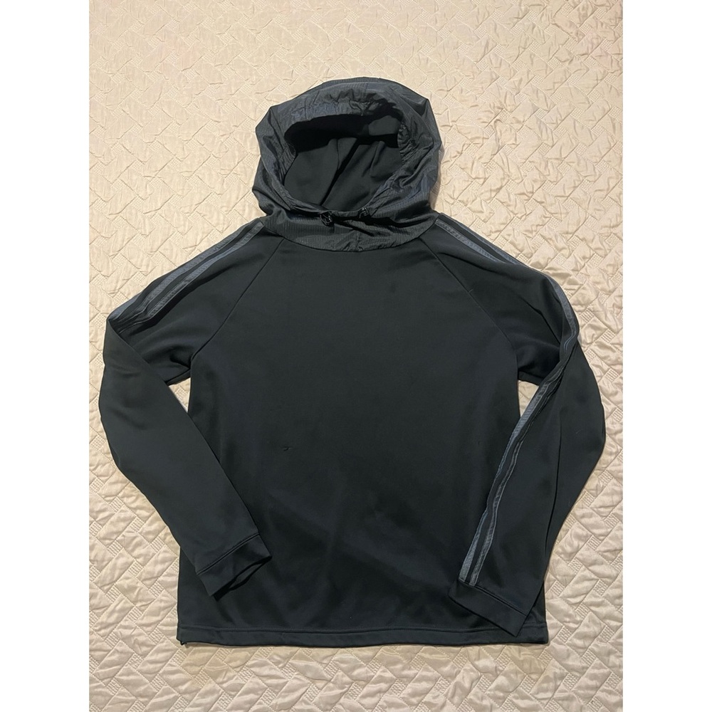 Adidas 3Stripe Coldrdy Thermal Hoodie - L - EUC!